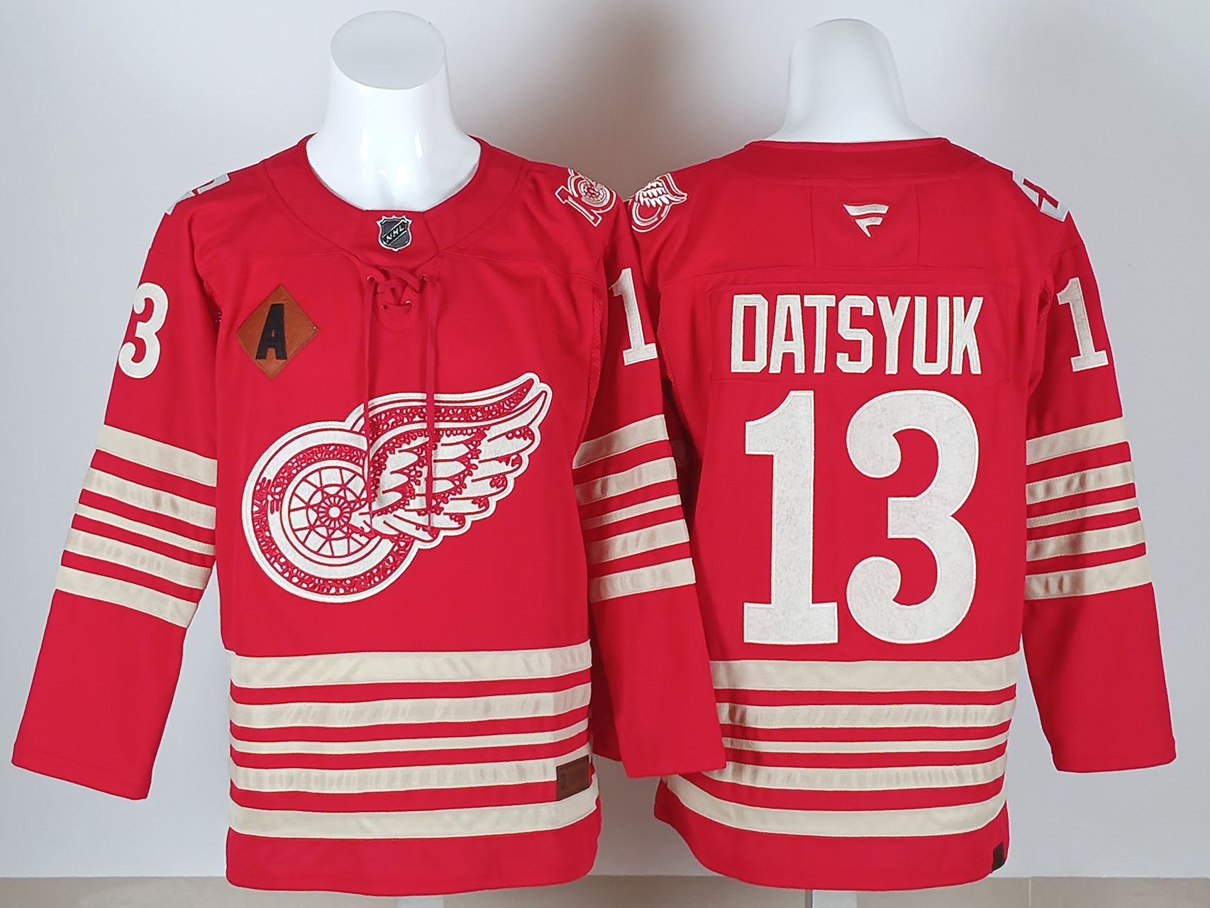 Men Detroit Red Wings #13 Datsyuk Red 2025 NHL Jersey style 001